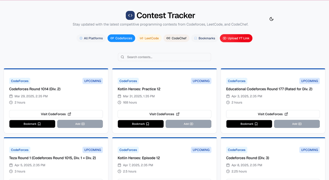 Contest Tracker